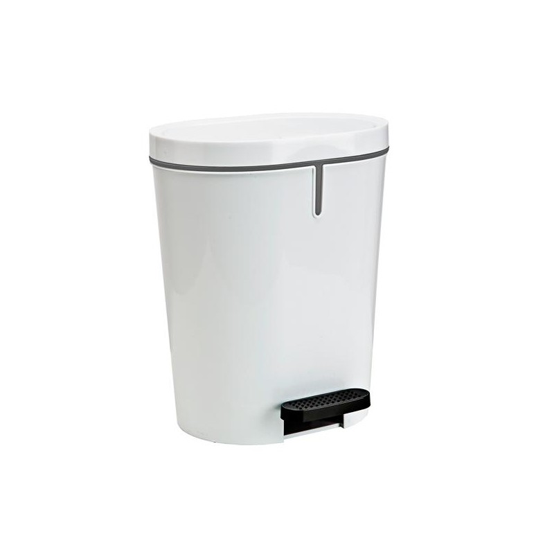 DENOX PAPELERA CON PEDAL 25L BLANCA
