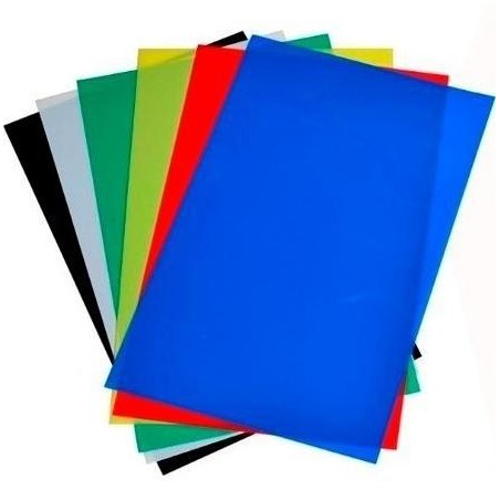 DHP TAPAS ENCUADERNACIÓN 450 MICRAS A4 POLIPROPILENO ROJO -PACK 100U-