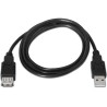 AISENS CABLE PROLONGADOR USB 2.0 TIPO A/M - A/H NEGRO 3,0M