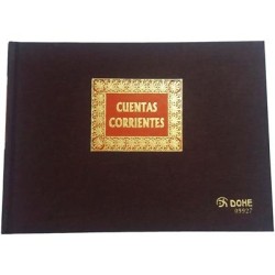 DOHE CONTABILIDAD LIBRO DE CUENTAS CORRIENTES 1/4 APAISADO 100 HOJAS