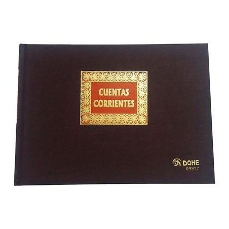 DOHE CONTABILIDAD LIBRO DE CUENTAS CORRIENTES 1/4 APAISADO 100 HOJAS