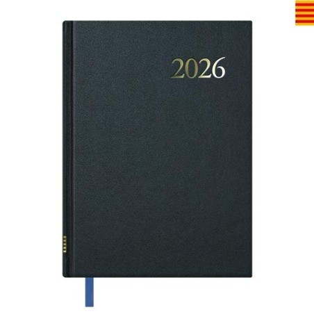 DOHE AGENDA ANUAL SEGOVIA 14X20CM SV NEGRO 2026 CATALÁN