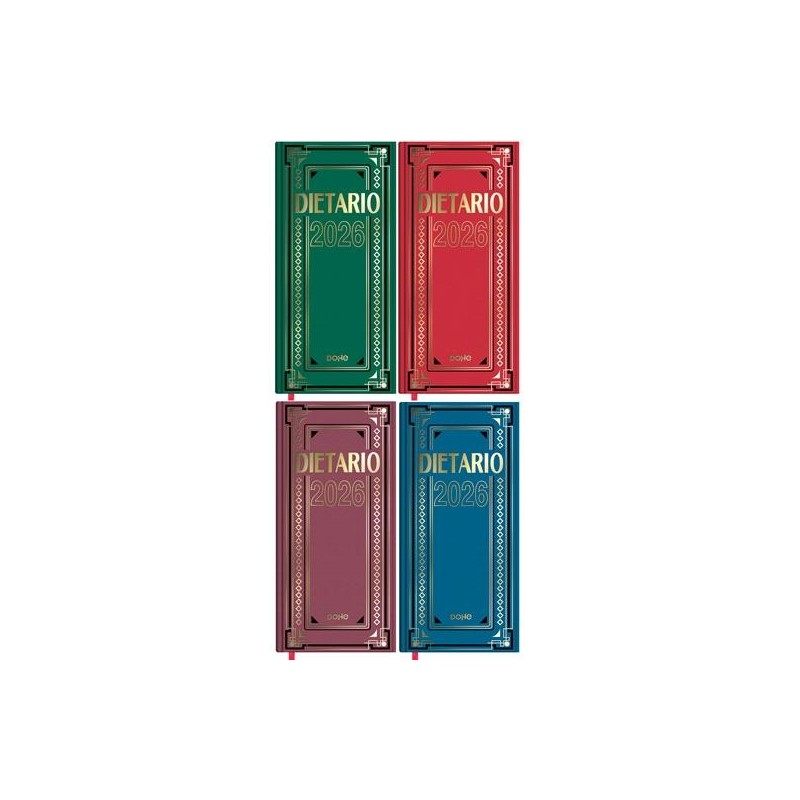 DOHE DIETARIO DOS TERCIOS 14.5X31CM DP CARTÓN GELTEX C/SURTIDOS 2026