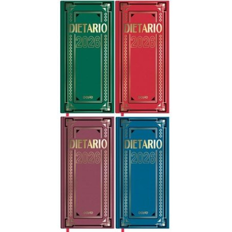 DOHE DIETARIO DOS TERCIOS 14.5X31CM DP CARTÓN GELTEX C/SURTIDOS 2026