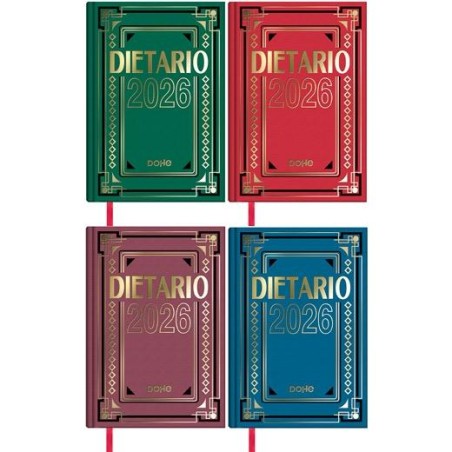 DOHE DIETARIO CUARTO 15X21CM DP CARTÓN GELTEX C/SURTIDOS 2026