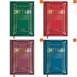 DOHE DIETARIO CUARTO 15X21CM DP CARTÓN GELTEX C/SURTIDOS 2026 CATALÁN