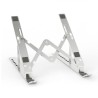 AISENS SOPORTE DE SOBREMESA AJUSTABLE PARA PORTATIL / TABLET, PLATA