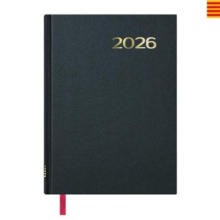 DOHE AGENDA ANUAL SÍNTEX 14X20CM DP NEGRO 2026 CATALÁN