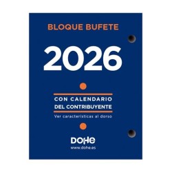 DOHE BLOQUE BUFETE ANUAL 8.5X11CM CASTELLANO 2026