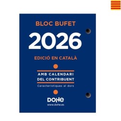 DOHE BLOQUE BUFETE ANUAL 8.5X11CM CATALÁN 2026