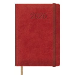 DOHE AGENDA ANUAL SAMBA 15X21CM DP CIERRE C/GOMA ROJO 2026