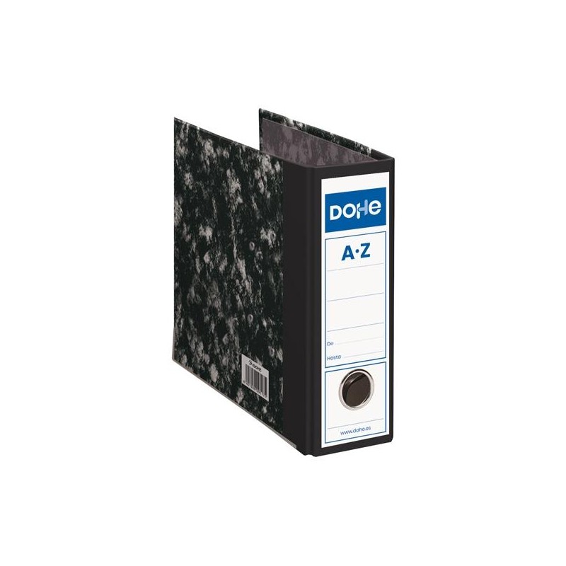 DOHE ARCHIVADOR PALANCA ARCHINOVO CUARTO NATURAL LOMO ANCHO CARTÓN FORRADO NEGRO JASPEADO