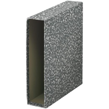 DOHE FUNDA ARCHIVADOR ARCHIPLÁS FOLIO LOMO ANCHO CARTÓN FORRADO GRIS JASPEADO