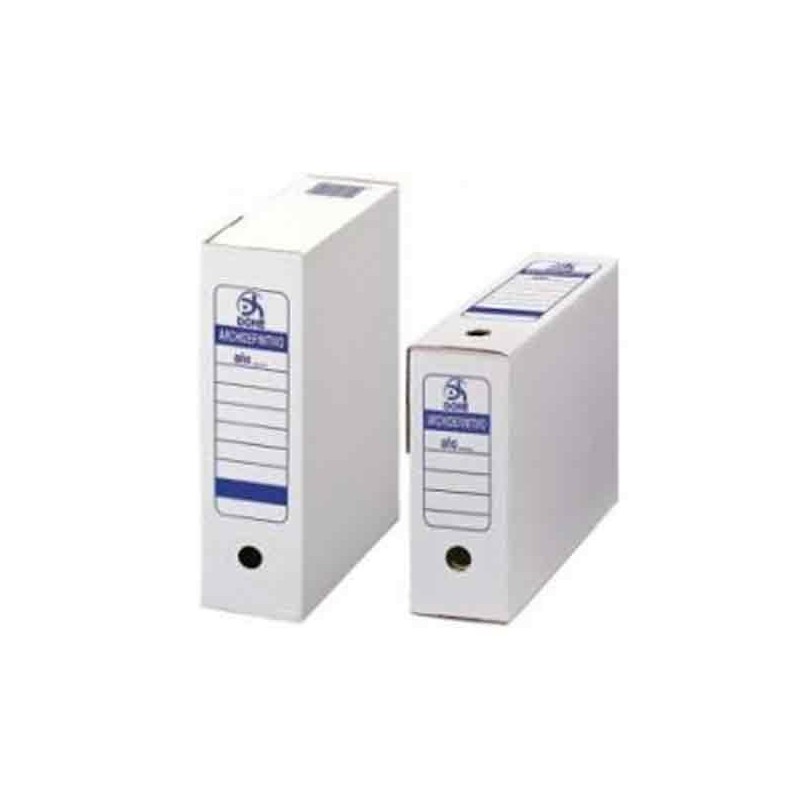 DOHE CAJA ARCHIVO DEFINITIVO FOLIO MONTAJE RÁPIDO CARTÓN BLANCO PACK 50 UD