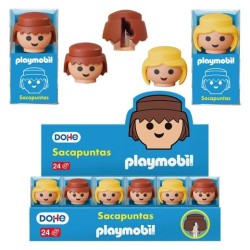 DOHE SACAPUNTAS PLAYMOBIL SURTIDO EXPOSITOR 24 UD