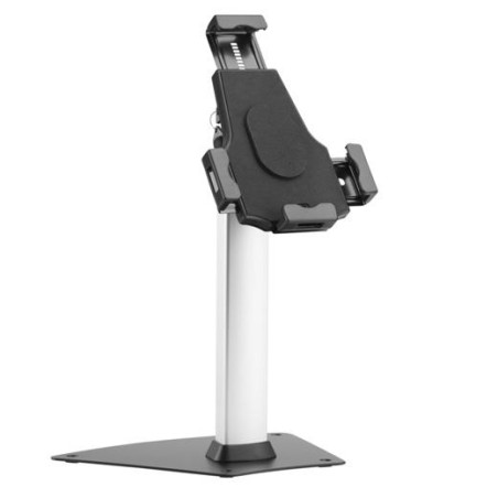 AISENS SOPORTE DE SOBREMESA ANTIROBO AJUSTABLE (1 PIVOTE) PARA TABLET, NEGRO