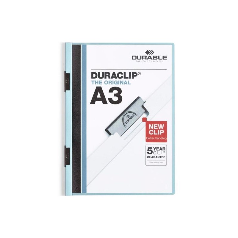 DURABLE CARPETA DOSSIER PINZA DURACLIP 60 A3 AZUL