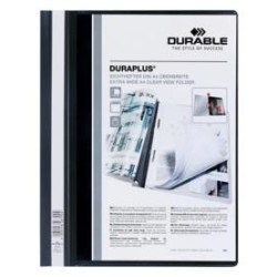 DURABLE CARPETA DE PRESENTACIÓN DURAPLÚS FÁSTENER A4 PLÁSTICO NEGRO -25U-