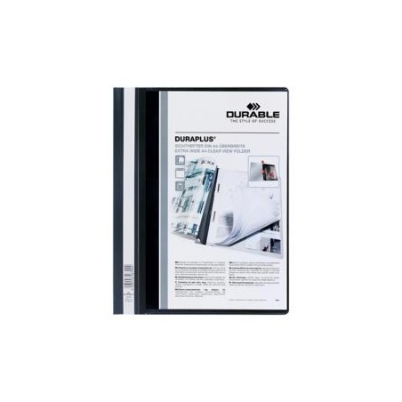 DURABLE CARPETA DE PRESENTACIÓN DURAPLÚS FÁSTENER A4 PLÁSTICO NEGRO -25U-