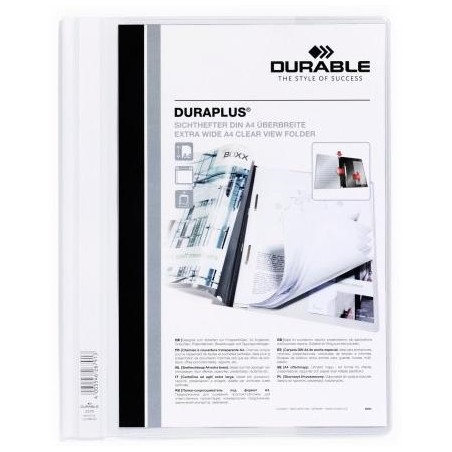 DURABLE CARPETA DE PRESENTACIÓN DOSSIER FÁSTENER DURAPLUS A4 BLANCO -25 UD-