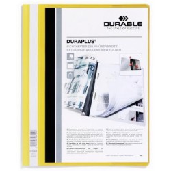 DURABLE CARPETA DE PRESENTACIÓN DOSSIER FÁSTENER DURAPLUS A4 AMARILLO -25 UD-