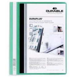 DURABLE CARPETA DE PRESENTACIÓN DOSSIER FÁSTENER DURAPLUS A4 VERDE -25 UD-