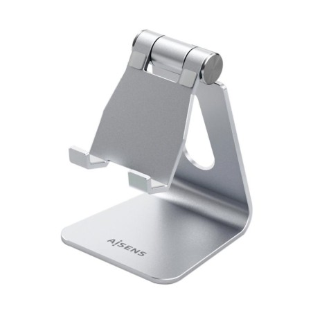 AISENS SOPORTE DE SOBREMESA M AJUSTABLE 1 PIVOTE PARA TABLET/MOVIL PLATA