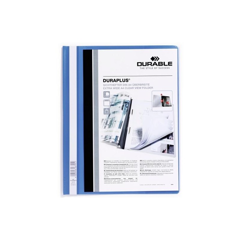 DURABLE CARPETA DE PRESENTACIÓN DOSSIER FÁSTENER DURAPLUS A4 AZUL -25 UD-