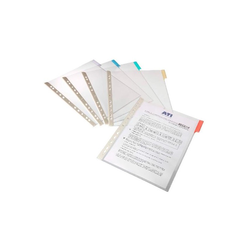DURABLE FUNDA DE CLASIFICADOR FUNCTION PANEL A4 PLÁSTICO PACK DE 5 TRANSPARENTE