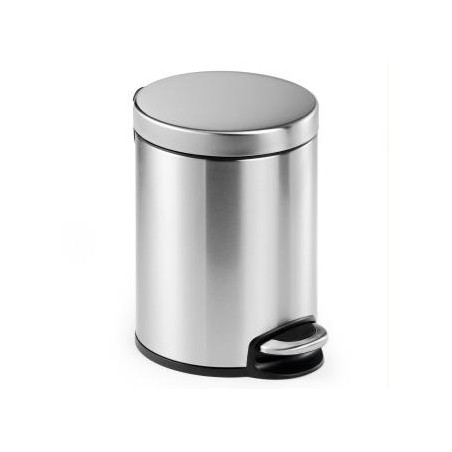 DURABLE PAPELERA CON PEDAL REDONDA 5 LITROS 260X290MM INOXIDABLE