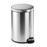 DURABLE PAPELERA CON PEDAL REDONDA 20 LITROS 360X455MM INOXIDABLE