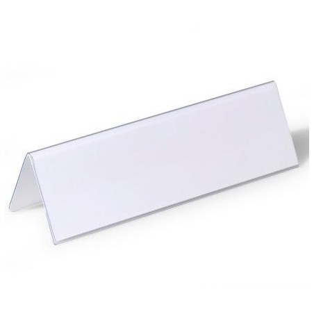 DURABLE PORTANOMBRES DE MESA 61X210MM TRANSPARENTE
