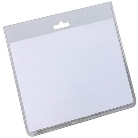 DURABLE PORTANOMBRES PARA IDENTIFICACIÓN 60X90MM PLÁSTICO TRANSPARENTE -20U-