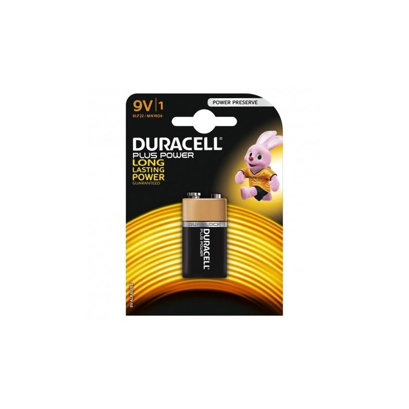 DURACELL PILAS PLUS 6LR61 ALCALINAS 9V PACK-1