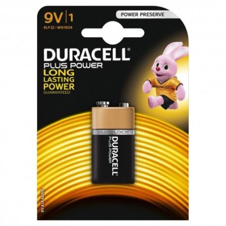 DURACELL PILAS PLUS 6LR61 ALCALINAS 9V PACK-1