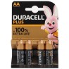 DURACELL PILAS POWER PLUS LR06 ALCALINAS AA 1.5V PACK-4
