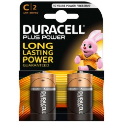 DURACELL PILAS PLUS POWER L2 CLR14 ALCALINAS C 1.5V PACK-2