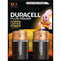 DURACELL PILAS PLUS POWER L2 DLR20 ALCALINAS D 1.5V PACK-2