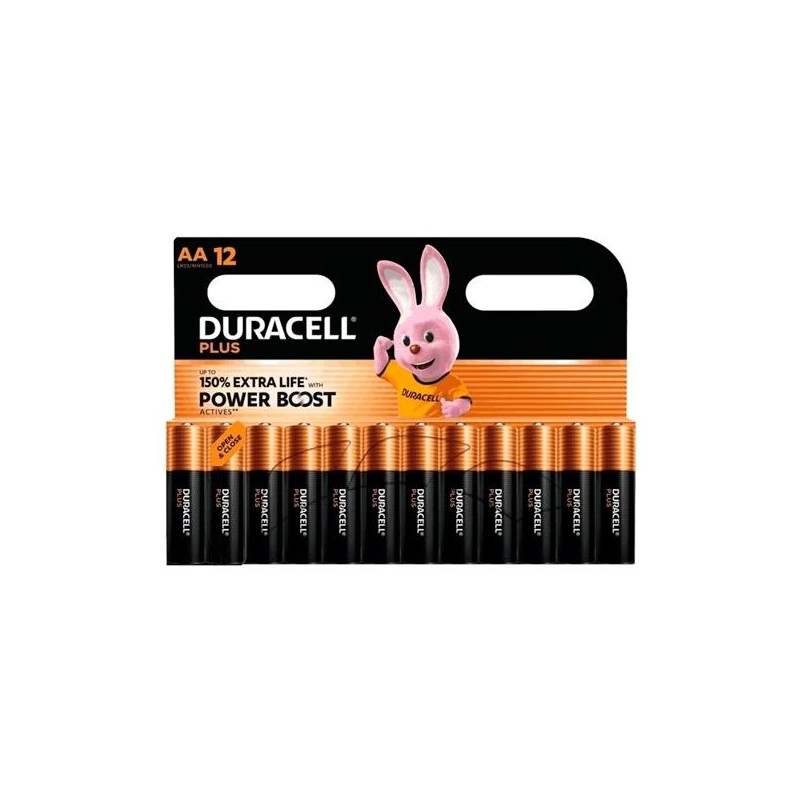 DURACELL PILAS PLUS POWER BOOST LR06 ALCALINAS AA 1.5V BLISTER 12
