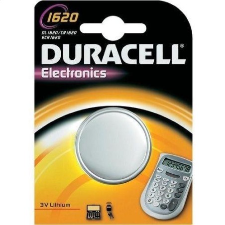 DURACELL PILAS PLANAS DE LITIO 3V - CR1620 BLISTER 1 UNIDAD