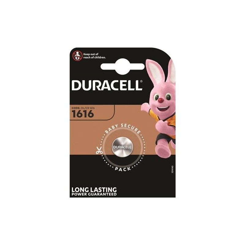 DURACELL PILA BOTÓN CR1616 3V -BLISTER 1U-