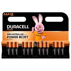 DURACELL PILAS PLUS POWER BOOST LR03 ALCALINAS AAA 1.5V BLISTER 12