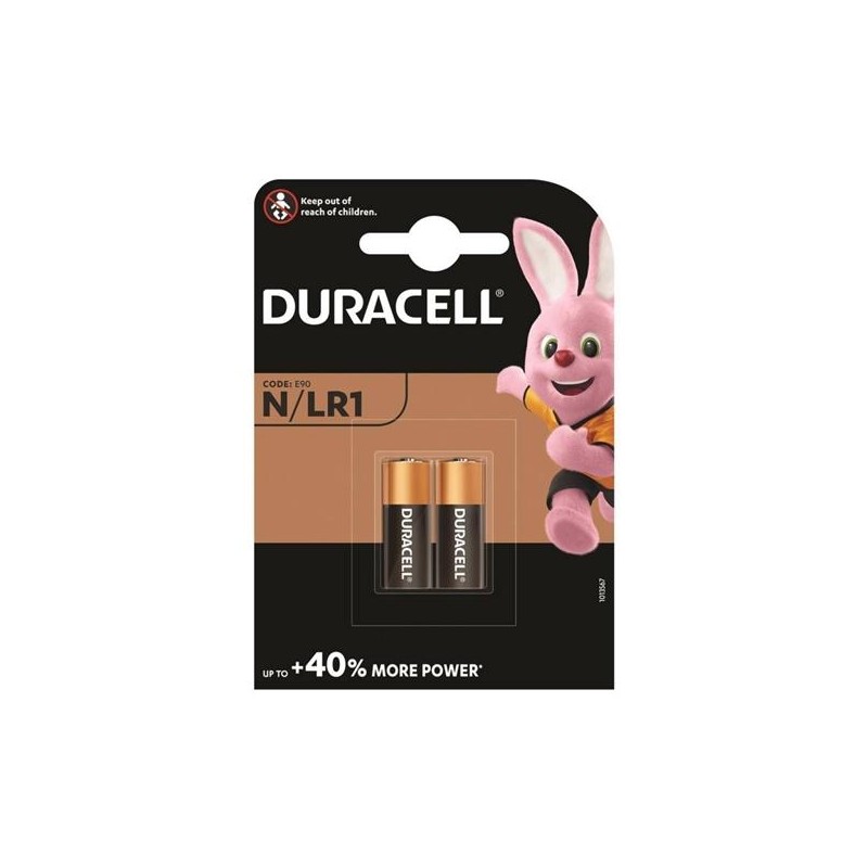 DURACELL PILAS ALCALINAS MN9100 N LR1 1,5V BLISTER*2