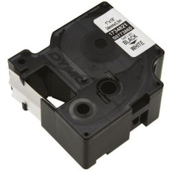 DYMO RHINO CINTA DE ETIQUETAS INDUSTRIAL ADHESIVA ID1-24, NEGRO SOBRE BLANCO, DE 24MMX5´5M, LAMINADO