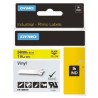 DYMO RHINO CINTA DE ETIQUETAS INDUSTRIAL ADHESIVA ID1-24, NEGRO SOBRE AMARILLO DE 24MMX5´5M, VINILO