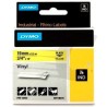 DYMO RHINO CINTA DE ETIQUETAS INDUSTRIAL ADHESIVA ID1-19 - NEGRO SOBRE AMARILLO - 19MMX5´5M NYLON FLEXIBLE (S0718470)