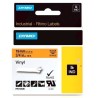 DYMO RHINO CINTA DE ETIQUETAS INDUSTRIAL ADHESIVA ID1-19, NEGRO SOBRE NARANJA DE 19MMX5´5M, VINILO (S0718500)