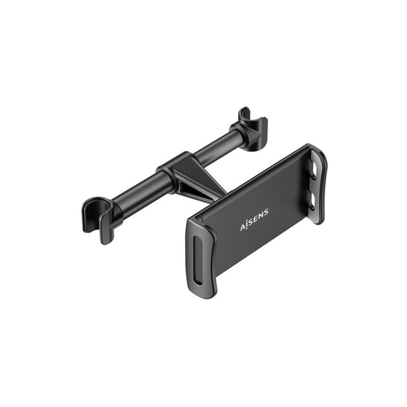 AISENS SOPORTE DE COCHE AJUSTABLE 1 PIVOTE PARA REPOSACABEZAS PARA TELEFONO/TABLET NEGRO