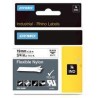 DYMO RHINO CINTA DE ETIQUETAS INDUSTRIAL ADHESIVA ID1-19, NEGRO SOBRE BLANCO DE 19MMX3´5 M, NYLON FLEXIBLE (S0718120)