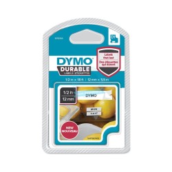 DYMO CINTA DE TRANSFERENCIA TERMICA D1 DURABLE. ETIQUETA PERMANTE NEGRO SOBRE BLANCO DE 12MMX5,5M. ROTULADORA LABELMANAGER